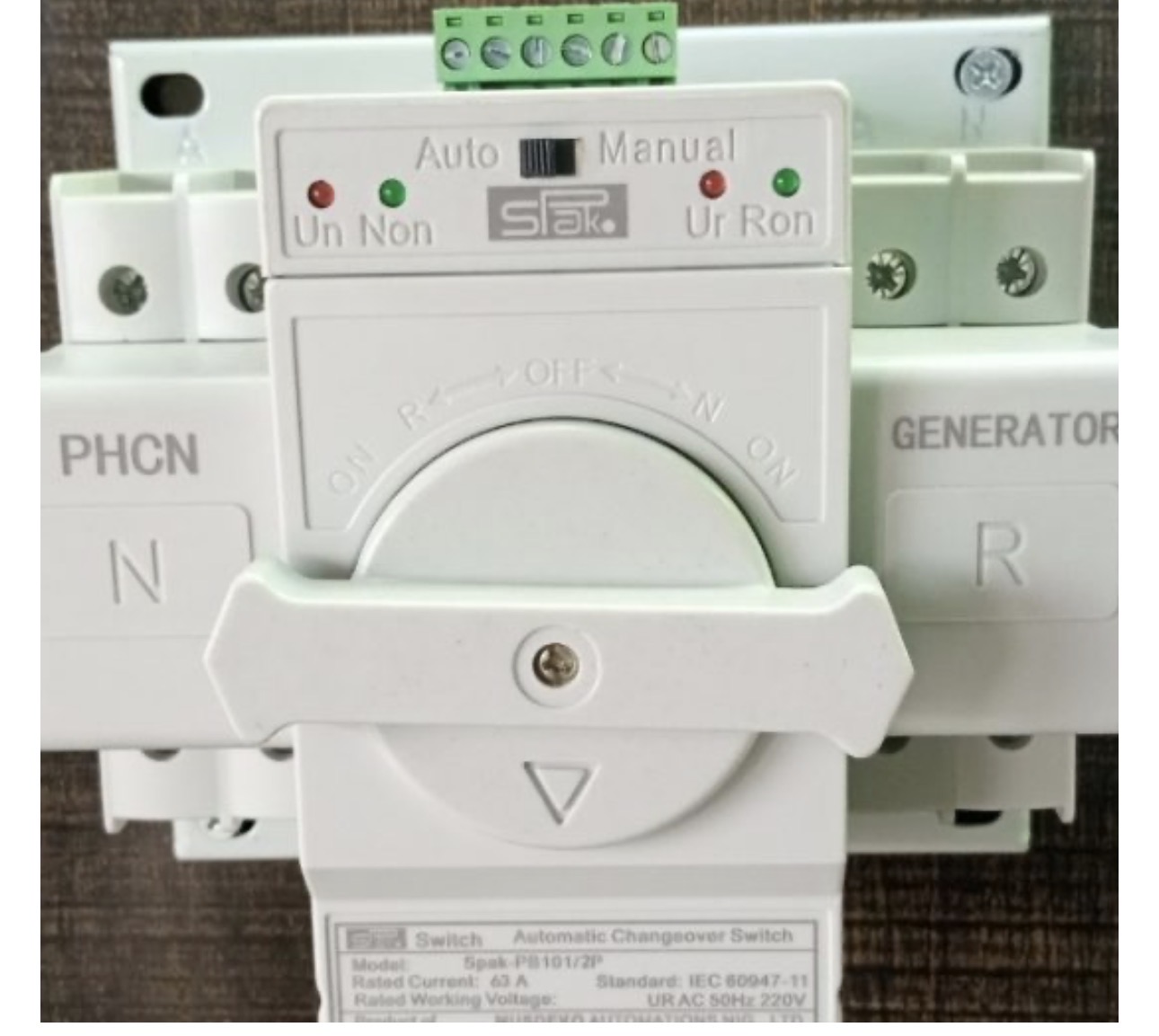 63 Amps Auto Transfer Switch