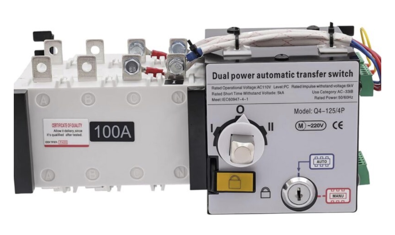 100 Amps Auto Transfer Switch